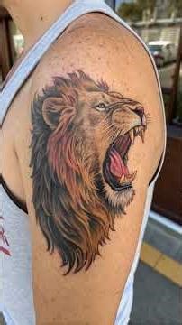 TATUAGEM DO REI LEÃO COM EFEITO 3D REALISTA E NEON! #YouTubeSEO #AffiliateSuccess