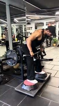 Sumo squat machine converted into bent over row machine