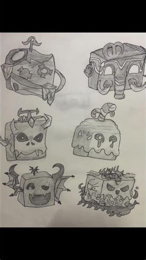 Making fruit of bloxfruits part 2😊#art #bloxfruits #artist #fypシ #onepiece