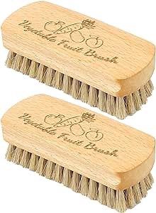 Vegetable Brush,2 Veggie Wash Brushes Potato Brush Cleaning Brush for Potato Carrot Cucumber and Fruits Vegetable Brush Scrubber for Food