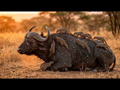 Por Qué el Búfalo Africano No Puede Sobrevivir Sin las Mangostas