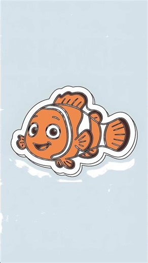 Easy Clownfish Drawing for Beginners with Chillify