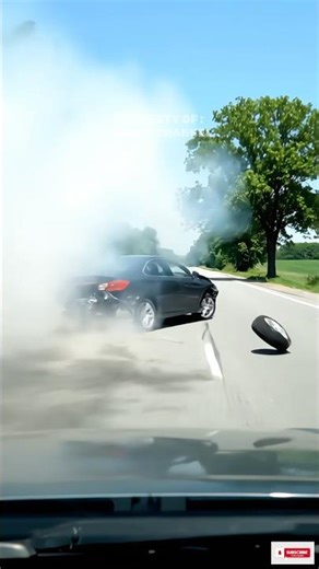 Car Wheel Flies Off on the Highway‼️Here’s What Happened😱 #shorts #safetycar #carfails