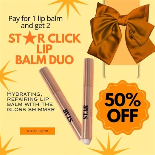 STAR Click Lip Balm Duo - Two for One Offer