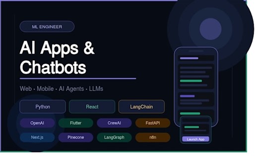 Ki-basierte mobile apps, websites, chatbots und ki-agenten mit python und react erstellen