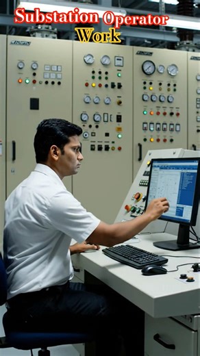 Substation operator work #powergrid #electricalindia #facts #uppcl #bill
