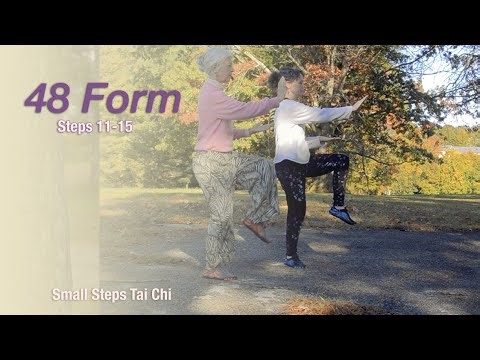 Learn Tai Chi 48 Form, Complete Series, Steps 11 to 15.