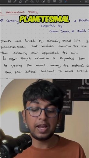 Nebular Hypothesis & Planetesimals Explained: Big Bang Theory #shorts