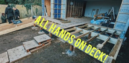 Garden Room Build - How We Build a Raised Deck