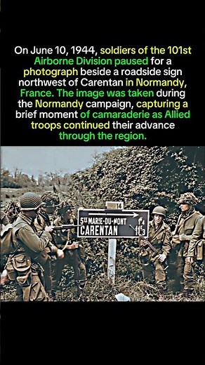 101st Airborne Soldiers in Normandy, June 1944