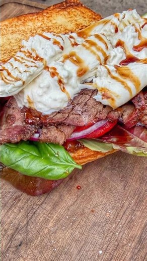 Steak and Burrata Sandwich