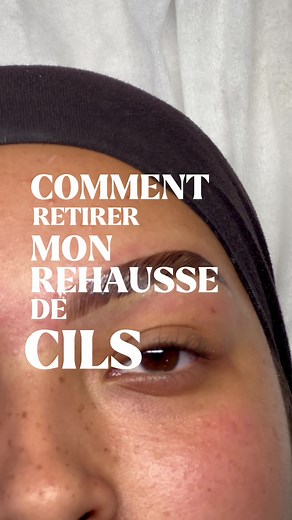 Correction du rehaussement de cils raté avec technique