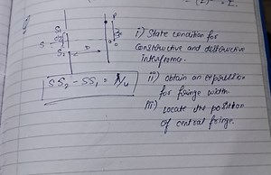 i) State condition for constructive and destructive interferenc... | Filo