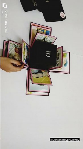 7 layer explosion box | photo explosion box | gift box #diy #handmade #photo #explorepage #gifts