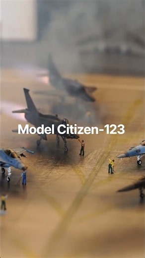 Model Citizen Tiny Worlds w/AI 1/350 "Fighter Flight" Fightertown USA Diorama Creator Spotlight Ed.1