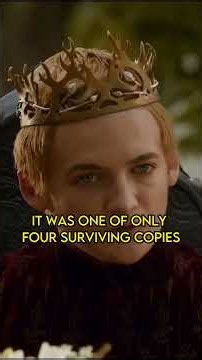 Joffrey Destroyed One Book — It Secretly Started a War