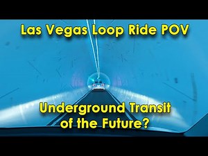 Las Vegas Loop Underground Tesla Futuristic Transit - Full POV Convention Center to Encore Hotel