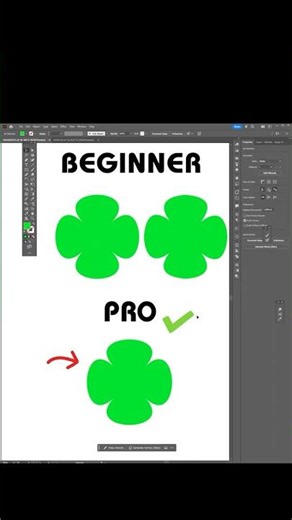 Illustrator 2025 Tips: Draw a Four-Leaf Clover Icon Like a PRO! #thegraphicboost