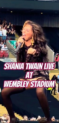 Shania Twain live at Wembley Stadium