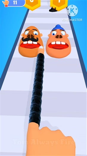 পটি আসলে স্পিড বেড়ে যায় 😁 Finger Runner 3D Funny Gameplay #shorts #viralshorts #gaming #videogame