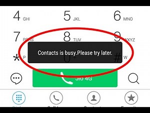 How to fix Contacts is busy.Please try later Error in Android