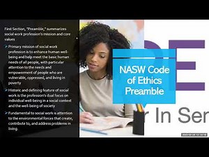 NASW Code of Ethics, an Ethics Presentation