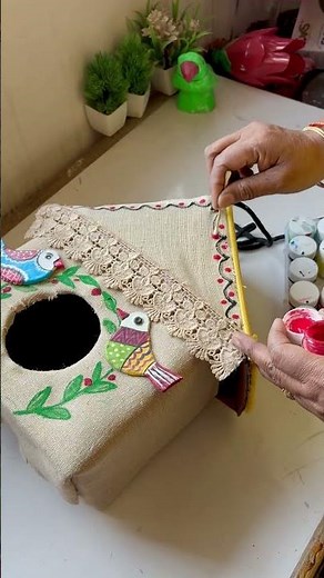 DIY Bird House Tutorial 🐦 | Easy Birdhouse Making at Home #shorts