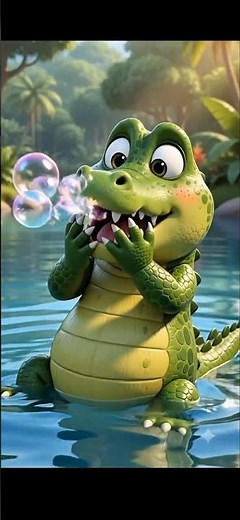 Five Little Monkeys & Alligator Song #shorts #nurseryrhymes #animation