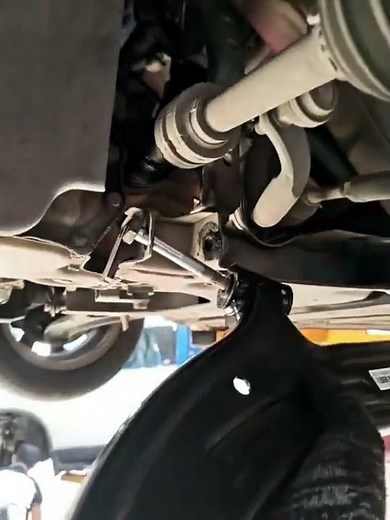 simple trick for installing the lower control arm on a Nissan vehicle:#MechanicLife#Engineering