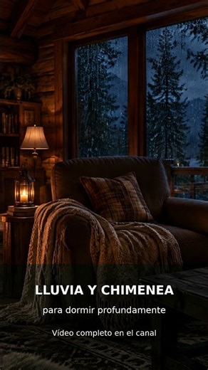 Lluvia y Chimenea para Dormir | Relajación Profunda