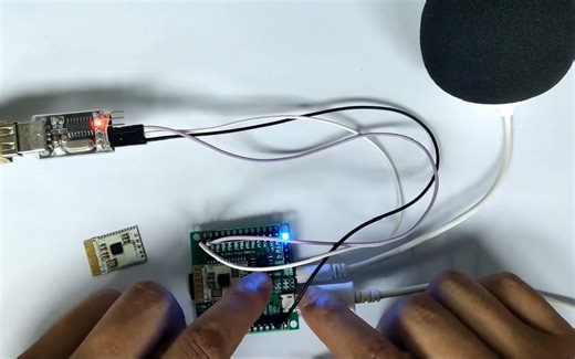 BT401蓝牙模块BLE数据I2S音频MP3输出功能演示