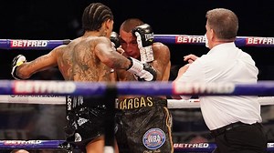 Conor Benn stops Samuel Vargas in the first round at the Copper Box Arena