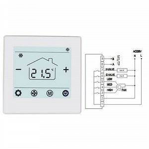 [Hot Item] Best Thermostat Factory 110V/220V Digital Fan Coil AC Thermostat with Bacnet or Modbus