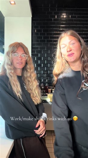 This is the most random chaotic video ever but I love it @emaleescout | shift leader making a drink