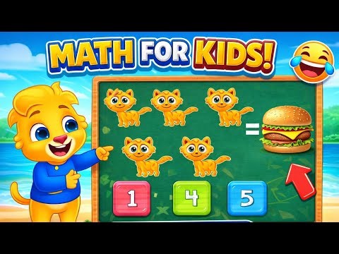 How Many Cats? 😹 Fun Counting Game for Kids | Learn Numbers 1–5 | Math count 100