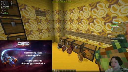 Map #10 Recipe Setup! | Minecraft CosmicSky | !discord