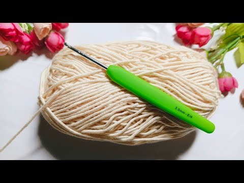 ⚡ONE ROW Repeat Crochet Pattern For Beginners! MUST TRY