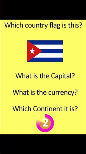 CUBA what is capital, currency and continent # CUBA Flag and learn about country details # CUBA