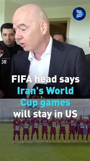 FIFA head Iran's World Cup games will still be played in the US