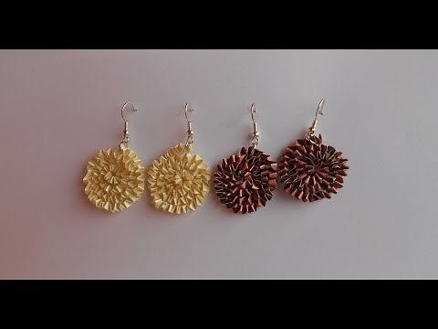 How to make Paper Quilling Free Form Earrings