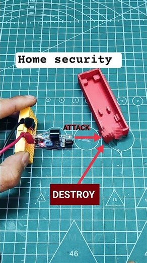 How to Make a Simple Security Alarm with IR Sensor at Home #shorts #diytip #homehacks #homesecurity