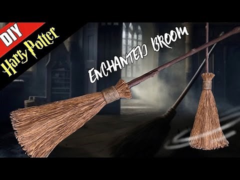 ⚡️Harry Potter DIY: Enchanted Broom that moves! DIY Halloween