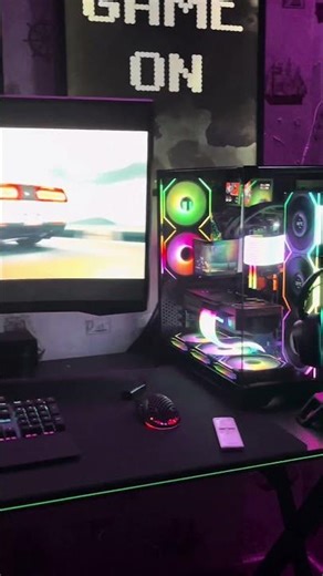 “Ultimate Gaming Setup 2025 💻✨ | RGB Dream Desk Tour 🎮🔥 #gameon