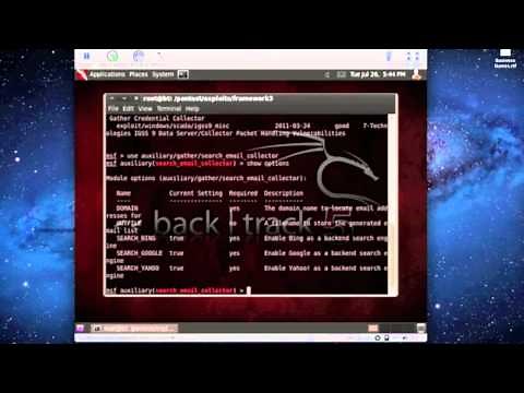 Backtrack 5 - Email Collector