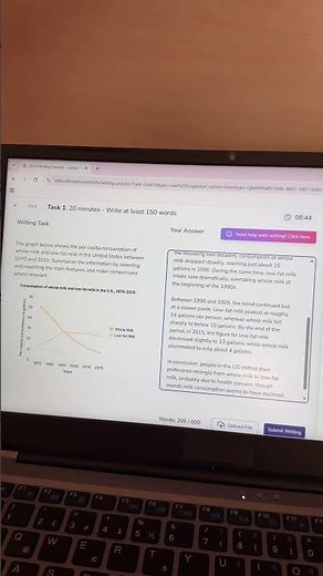 IELTS Writing Task 1 Score 7.5 with AI! 🚀