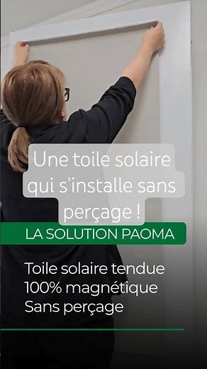 Évitez de percer votre porte d’acier : stores magnétiques sans perçage par PAOMA #blinds #steeldoor