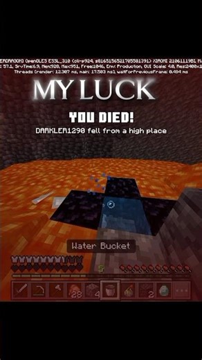 MY LUCK DAY BY DAY ❤️‍🩹#minecraft #shorts