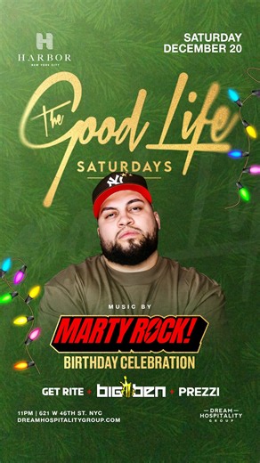 MARTY ROCK on Instagram: "Throwing it back to one of my favorite birthday celebrations when we took over the legendary Marquee New York. It’s always about the music at my birthdays! See you all @harbornewyorkcity Saturday 12/20! Ticket link in bio!"