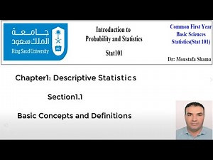 Stat101_Section 1.1_Basic concepts and definitions