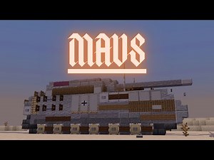 Minecraft: How to build a Tank in Minecraft (Panzerkampfwagen VIII Maus) Minecraft Tank Tutorial